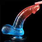 Dazzle Studs Reālistisks dildo ar piesūcekni – 20 cm (7.5″) – Daudzkrāsains — Foto 5