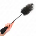 KINK strausa spalvu kutināmais ar mežģīņu rokturi 56 cm – melns — Foto 4