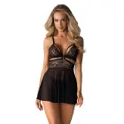 Black Babydoll and Thong Set – S/M — Photo 1
