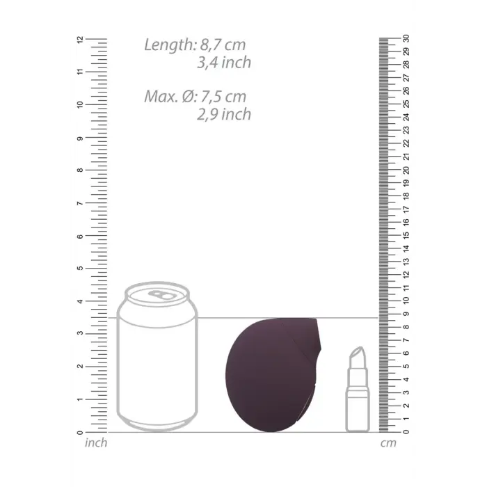 Seductive gaisa pulsa vibrators – violets Foto 9