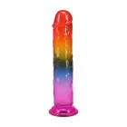 Klasisks dildo – 19.7 cm (7.75″) – varavīksnes krāsu — Foto 6