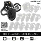 Addicted Toys Locked System Chastity Cage 10.5 cm (4.1″), Adjustable Rings — Photo 7