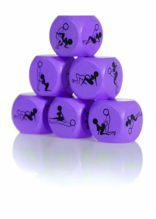 Zabawka-Kostka Miłości 25mm FIOLETOWA - 1 sztuka Foto 2