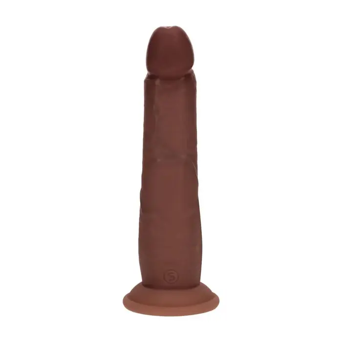 Vive REA226 – realistinis silikoninis dildo su slenkančia oda – rudas – 20,5 cm