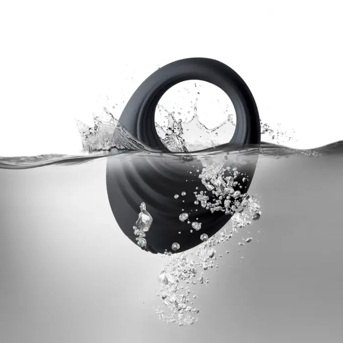 Spire - Vibrējošs dzimumlocekļa gredzens – melns Foto 10