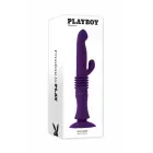 Кролик-вибратор с функцией толчков Playboy Hoppy Ending – 22 см (8.5″) – фиолетовый — Фото 8