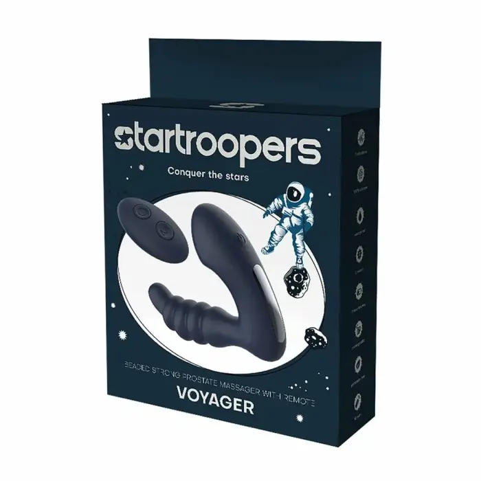 STARTROOPERS Voyager – Prostate Massager, Remote Control, 7 Modes, Black