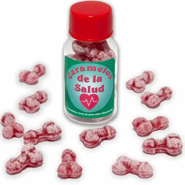 Diablo Picante "Health" novelty candies – strawberry & cherry – 12 pcs