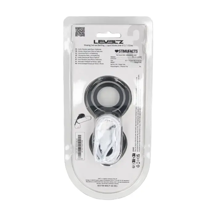 LEVELZ Vibrating Cock Ring – Black