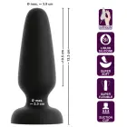 Black Velvets Liquid Silicone Plug L – 12.3 cm – Black — Photo 6