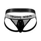 Male Power Cock Ring Jock – Black – L/XL — Photo 5