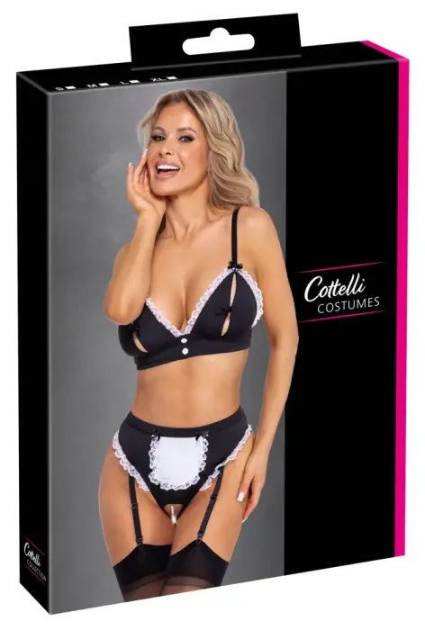 Cottelli COSTUMES Maid Set – Black & White – S
