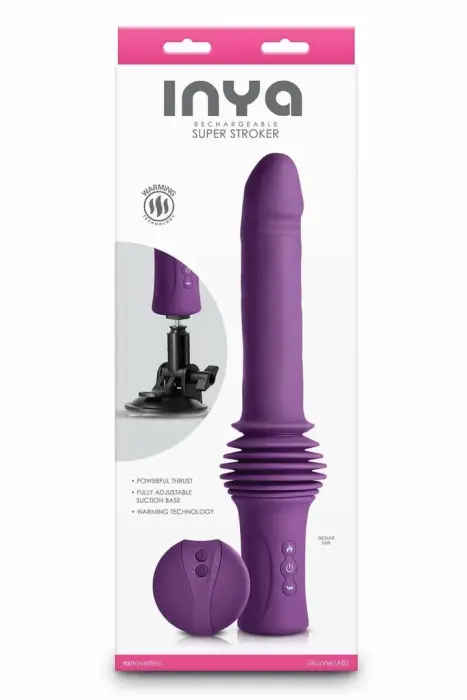 INYA Super Stroker – автоматическая интимная машина с пультом – фиолетовый – 36,8 см