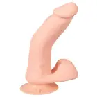 Nature Skin Bendable Remote Controlled Vibrator with Testicles – 21 cm (8.2″) – Skin — Photo 3