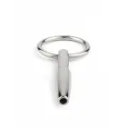 Mr. Steel Urethral Open Plug – Silver — Photo 1