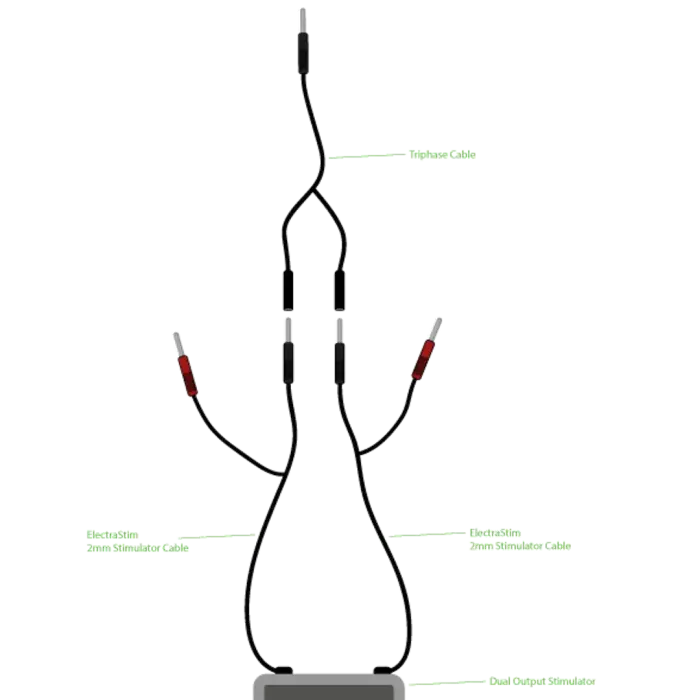 ElectraStim trīsfāžu kombinētais kabelis Foto 2