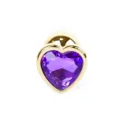 MyLove Toys Jewellery Gold südamekujuline anaaltapp – 7 cm (2.8″) – Lilla — Foto 2