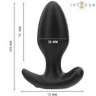 Intense Joey bezvadu anālais ierīce – 10 cm – Melns — Foto 2
