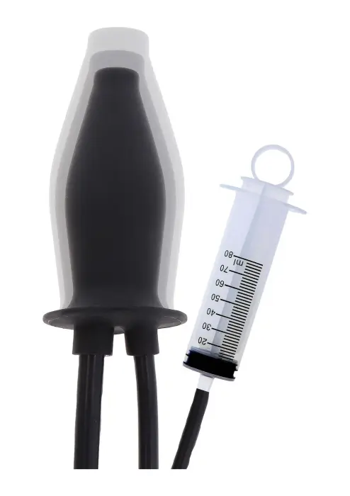 Hidden Desire Extreme pripučiamas sutepantis kištukas – 20 cm (8″) – Juodas Photo