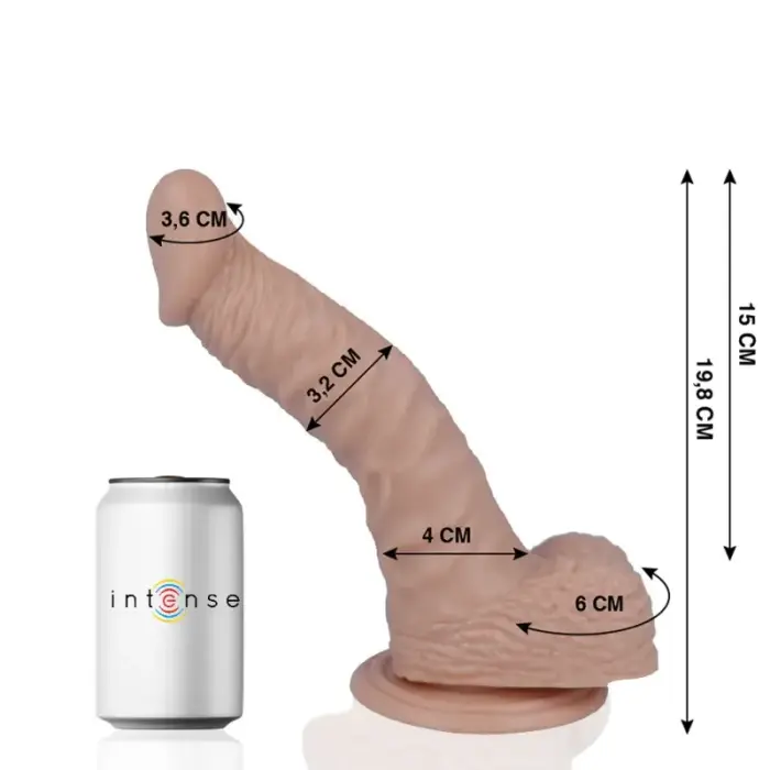 MR INTENSE Model 18 Anatomical System realistlik dildo iminapaga – 19.8 cm (7.8″) – nahavärv