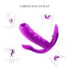 Silikona biksīšu vibrators ar sildīšanu un tālvadību – 7 funkcijas Foto 4