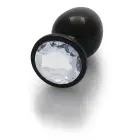 Round Gem Anal Plug – L – Silver — Photo 5