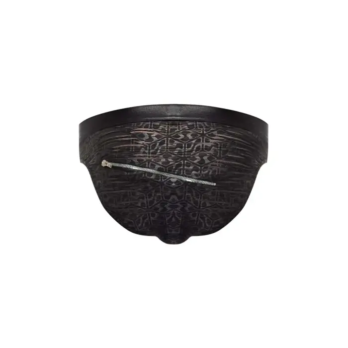 Zip bikini apakšbikses – XL – melns Foto 2