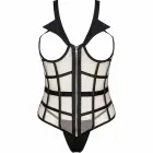 LivCo Corsetti Laura LC 20215 korsetes komplekts – melns/smilšu krāsā – L/XL — Foto 3