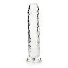 Straight Realistic Dildo with Suction Cup – 20 cm (8″) – Clear — Photo 3