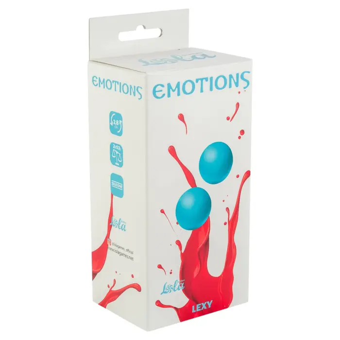 Emotions Lexy средние вагинальные шарики – бирюзовые