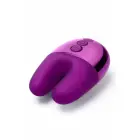 Le Wand Double Vibe – компактный интимный прибор с двойным мотором – вишнёвый — Фото 5