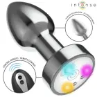 Intense вибрирующая металлическая анальная пробка M – 7.7 cm – цветной — Фото 2