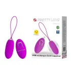 PRETTY LOVE Joanna USB виброяйцо – 7 cm (2.75″) – Белый — Фото 1