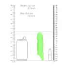 Ouch! Smooth Thick Stretchy Penis Sleeve – Glow in the Dark — Photo 4