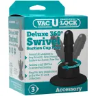 Doc Johnson Vac-U-Lock Deluxe 360 Swivel – siurbtukas su pasukamu tvirtinimu – 2 vnt. — Nuotrauka 1