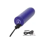 Pleasure Kits Temptation Collection – перезаряжаемая вибропуля + 2 силиконовые насадки – синяя — Фото 4