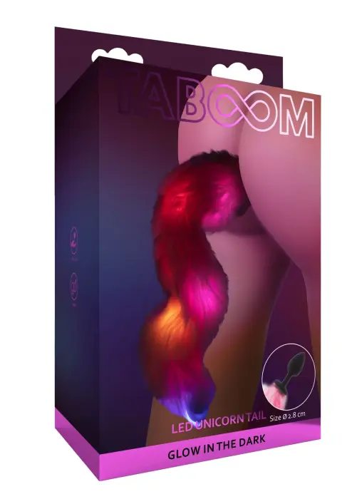 Unicorn Tail & Buttplug LED – Black Photo