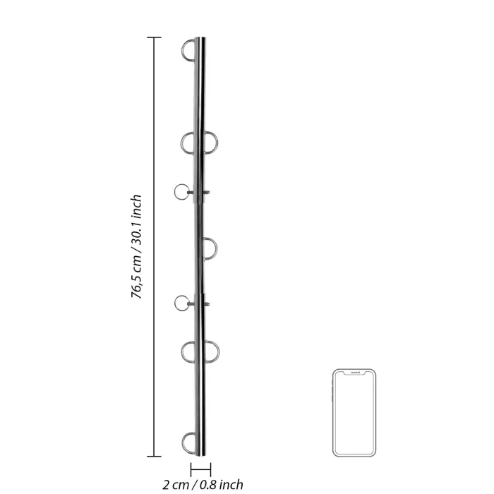 Spreader Bar with Multiple Hooks - Silver Foto 8