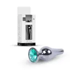 Plug-Jewellery Dark Silver anālais spraudnis ar zaļu akmeni – 9.5 cm (3.7″) — Foto 10