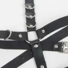 Subblime Garter-Style Harness with Decorative Rings – Black — Photo 5