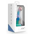 AVANT Opal Dreams Platinum Silicone Dildo with Suction Base – 15.2 cm, Aqua — Photo 1
