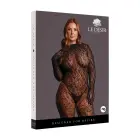 Roxy Leopard Open Knit Catsuit – Queen Size – Black — Photo 1