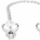 Darkness Adjustable Metal Clamp Set with Chain – Silver — Photo 2