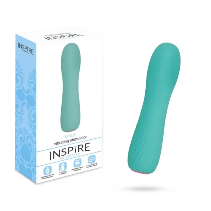 Inspire Essential Leila Flexible Vibrator – 11.9 cm (4.7″) – Blue