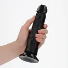 Curved Realistic Dildo with Suction Cup – 20.5 cm (8″) – Black — Photo 6