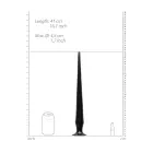 Tekstūruotas dildo – 42 cm (17″) – Juodas — Nuotrauka 2