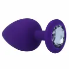 Intense Shelki L silikoninis analinis kištukas – 9.2 cm – Violetinė — Nuotrauka 2
