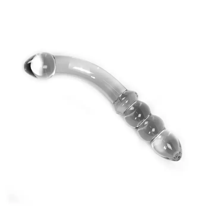 Läbipaistev kumer klaasist dildo – 17.5 cm (6.9″)