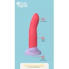 Divtoņu Love Stick vidējs dildo – 17 cm (6.7″) – Rozā — Foto 1