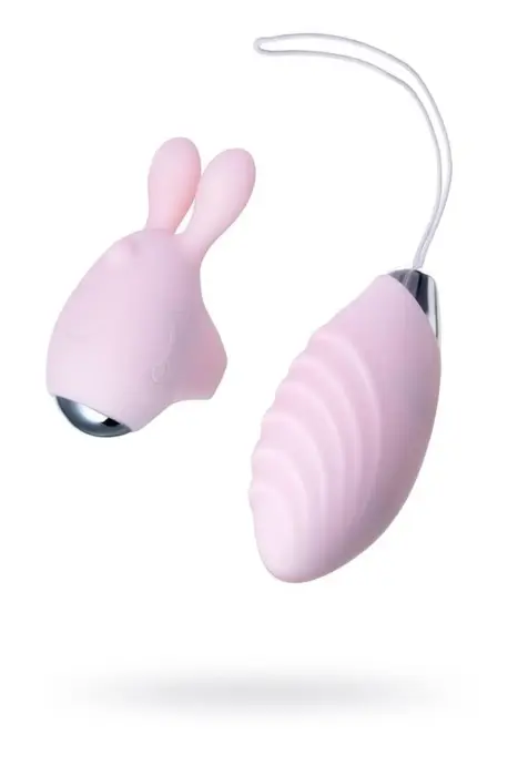 JOS VITA пальчиковое виброяйцо и вибрирующая насадка – 8.5 cm (3.3″) – розовый
